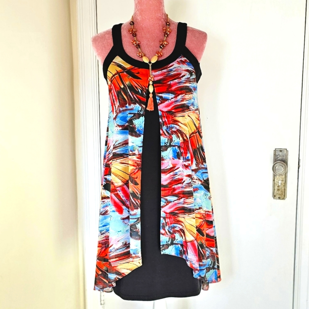 SoftWorks layered sundress, size Small.